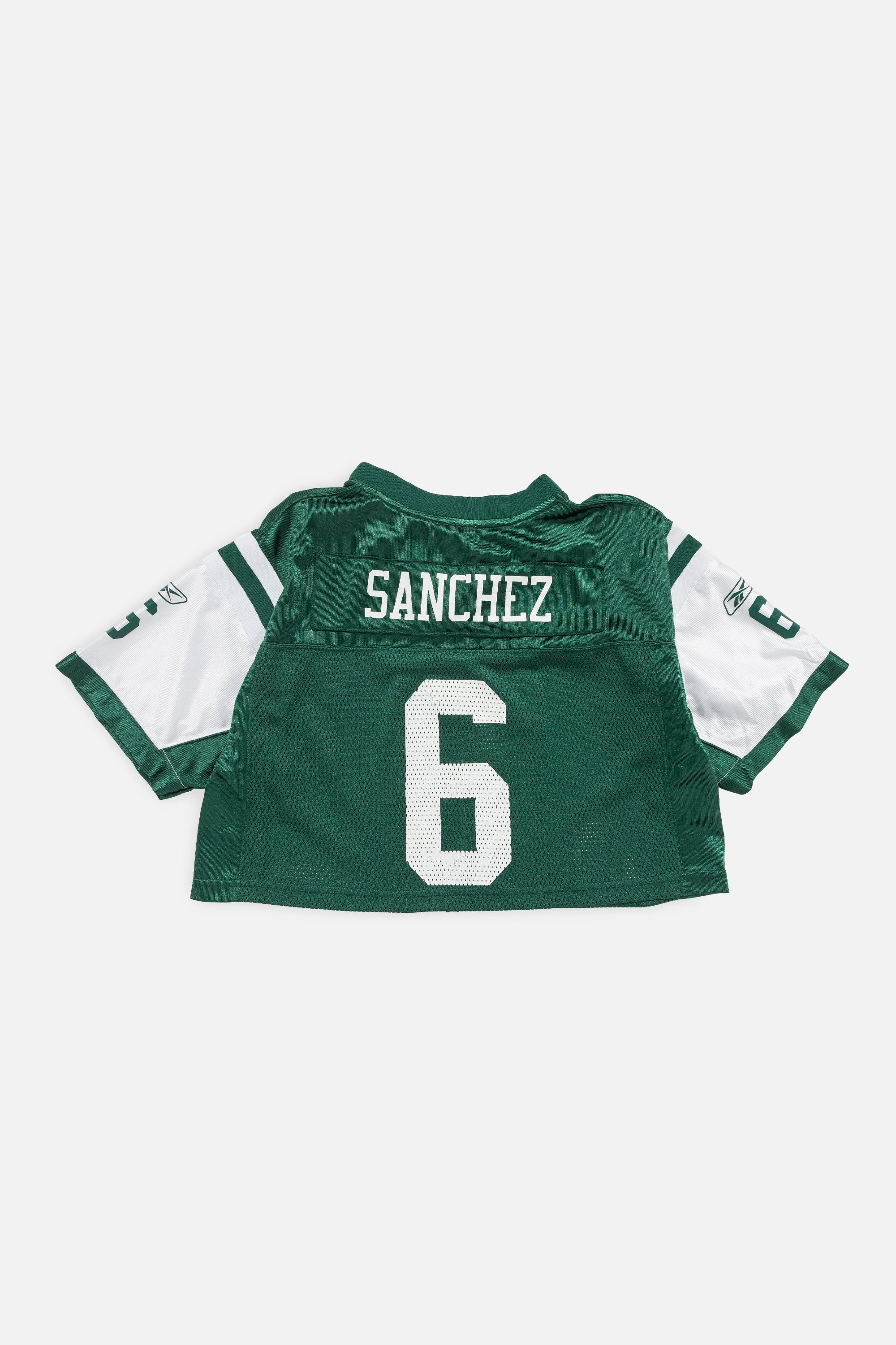 Rework New York Jets Crop Jersey-NFL-Frankie Collective-Rework-Vintage-Streetwear