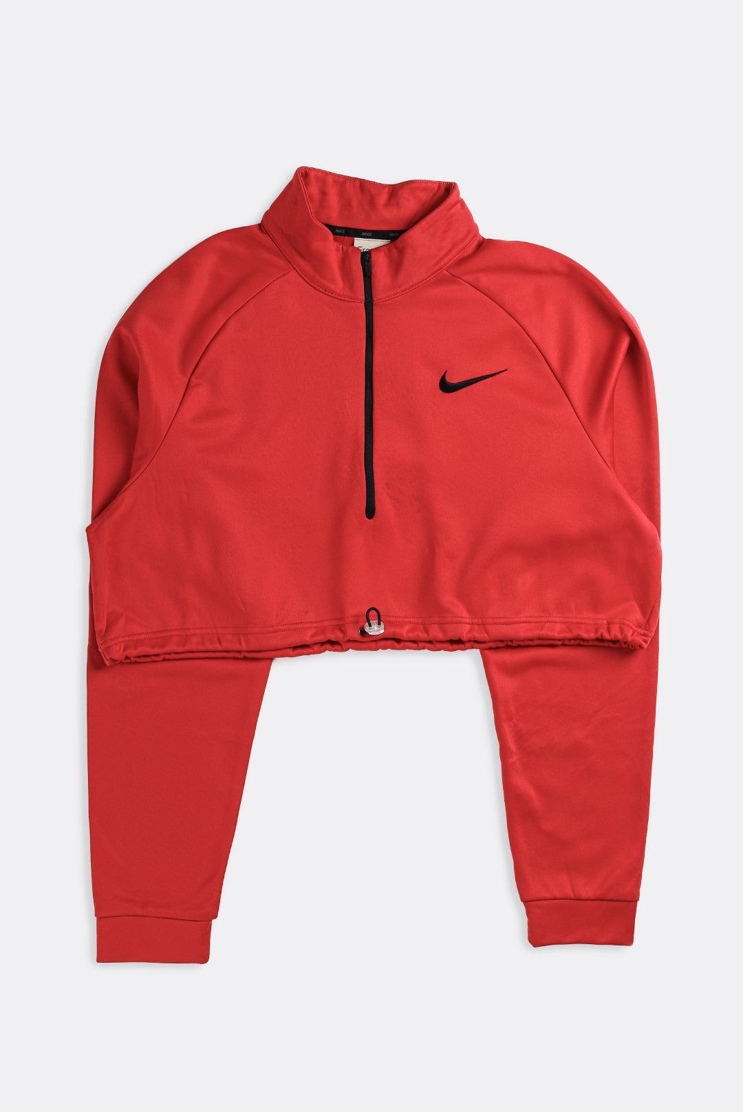 Rework Nike Crop Athletic Sweater - XL-SWEATERS-Nike-Frankie Collective Rare Vintage Streetwear Reworks