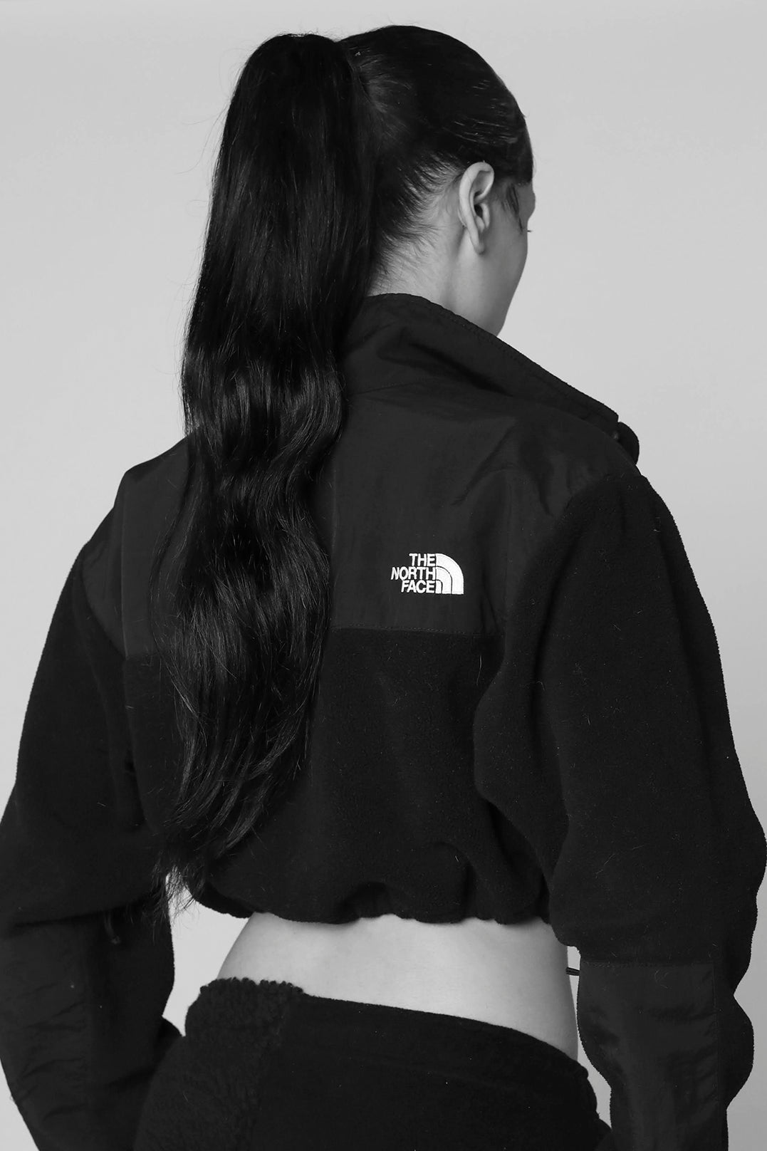 Rework North Face Crop Fleece Jacket - XL-SWEATERS-North Face-Frankie Collective Rare Vintage Streetwear Reworks