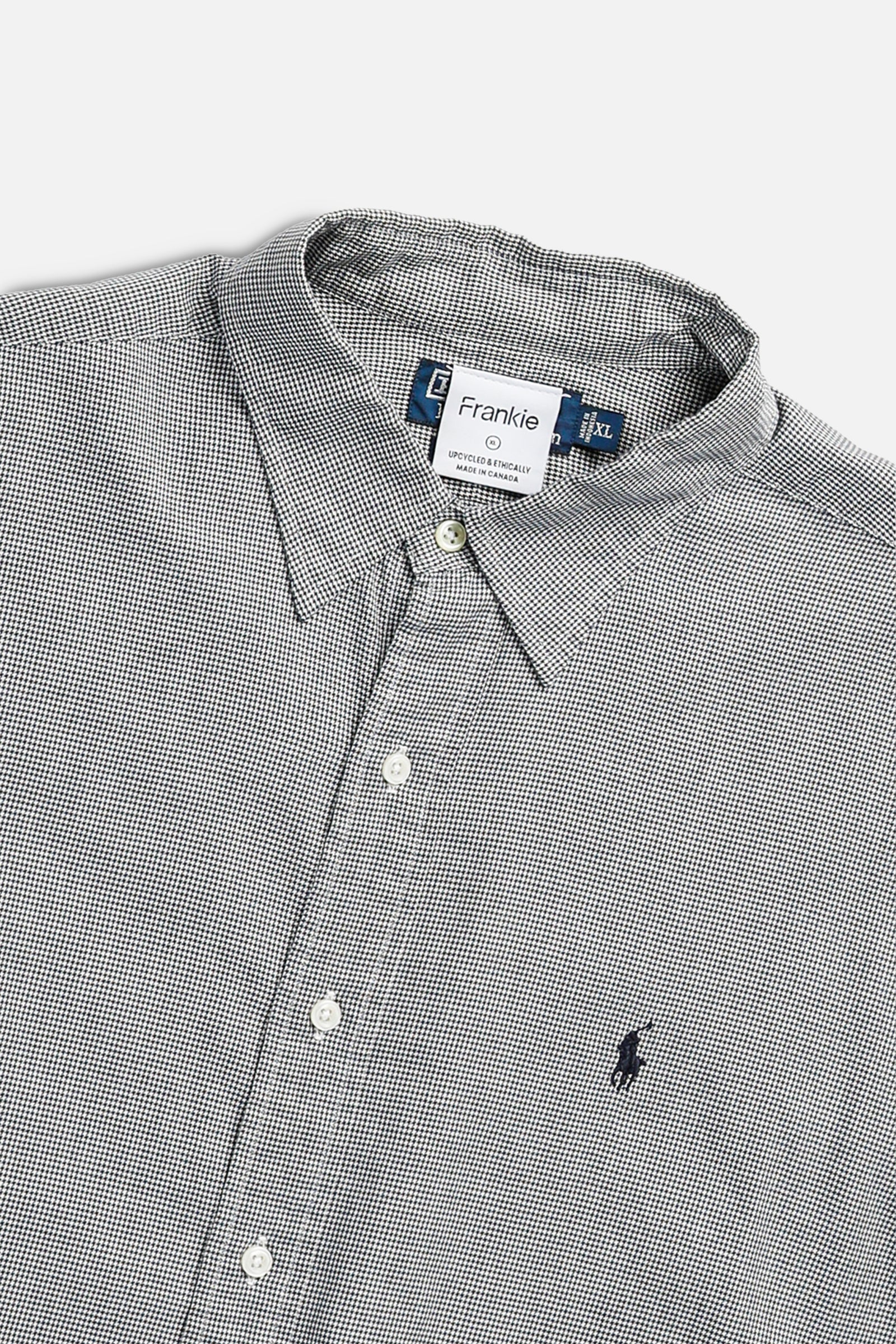 Rework Oxford Crop Shirt - XL-TOPS-vendor-unknown-XL-Frankie Collective Rare Vintage Streetwear Reworks