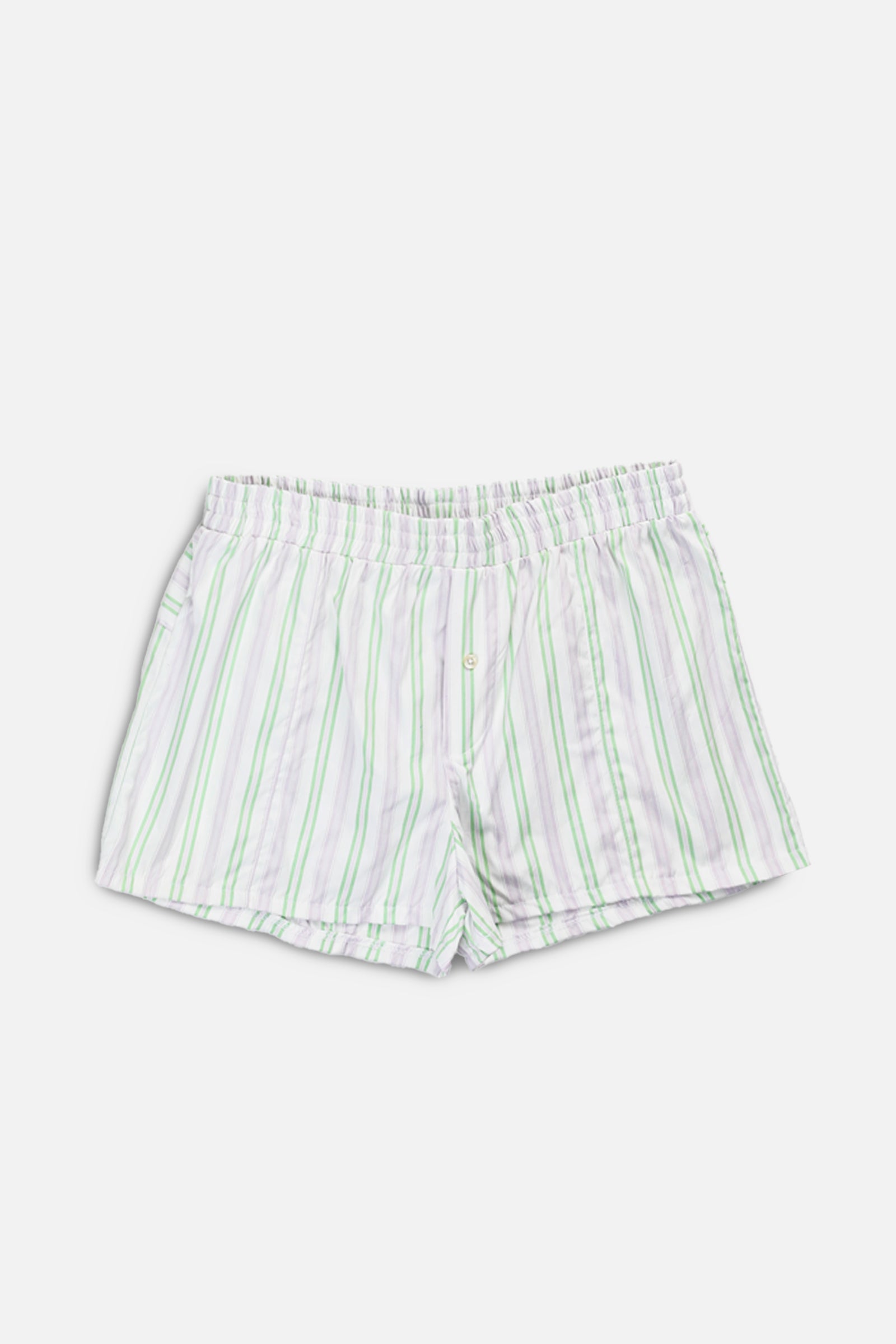 Rework Oxford Mini Boxer Shorts - M-BOTTOMS-vendor-unknown-M-Frankie Collective Rare Vintage Streetwear Reworks
