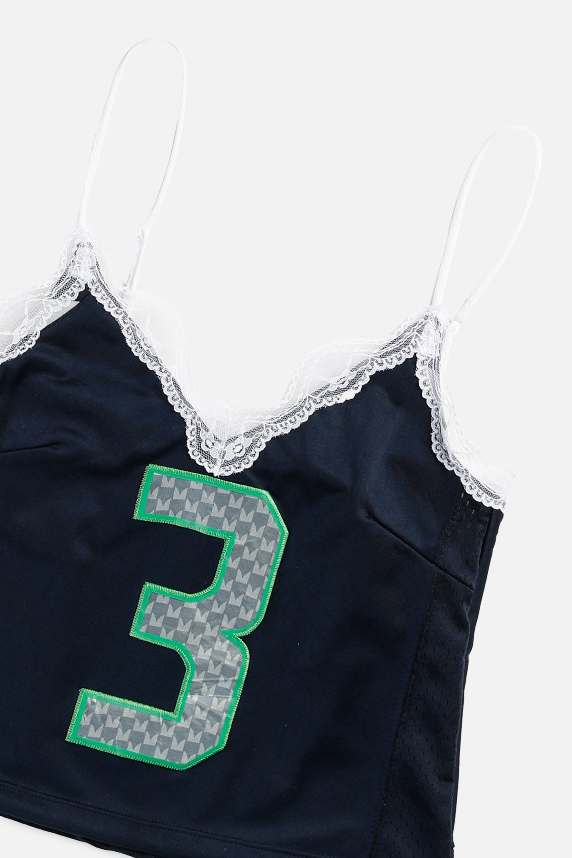 Rework Seattle Seahawks NFL Lace Tank - XS-TOPS-NFL-XS-Frankie Collective Rare Vintage Streetwear Reworks