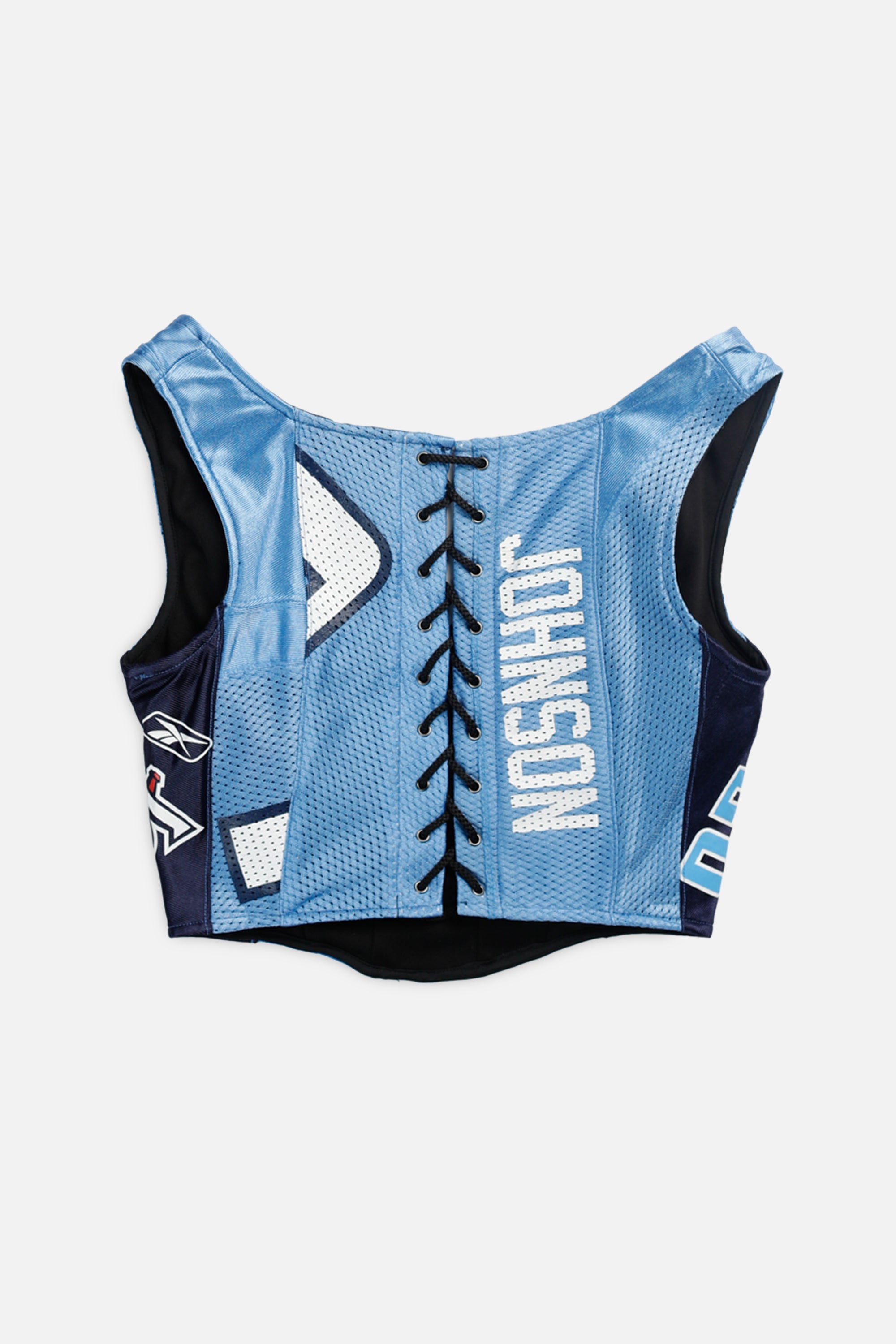 Rework Tennessee Titans NFL Corset - XS-TOPS-NFL-XS-Frankie Collective Rare Vintage Streetwear Reworks