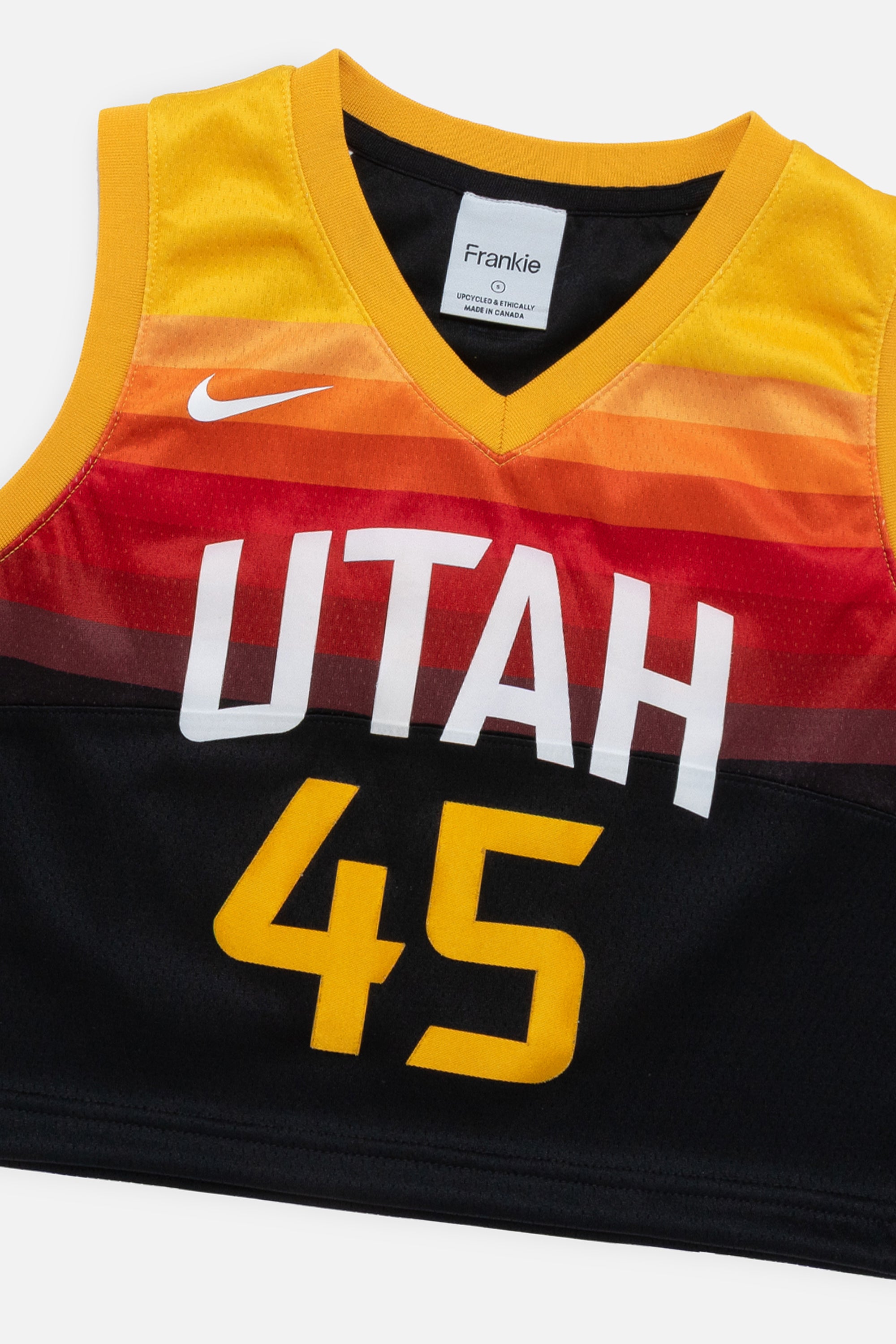 Rework Utah Jazz Crop Jersey - S-JERSEYS-NBA-Frankie Collective