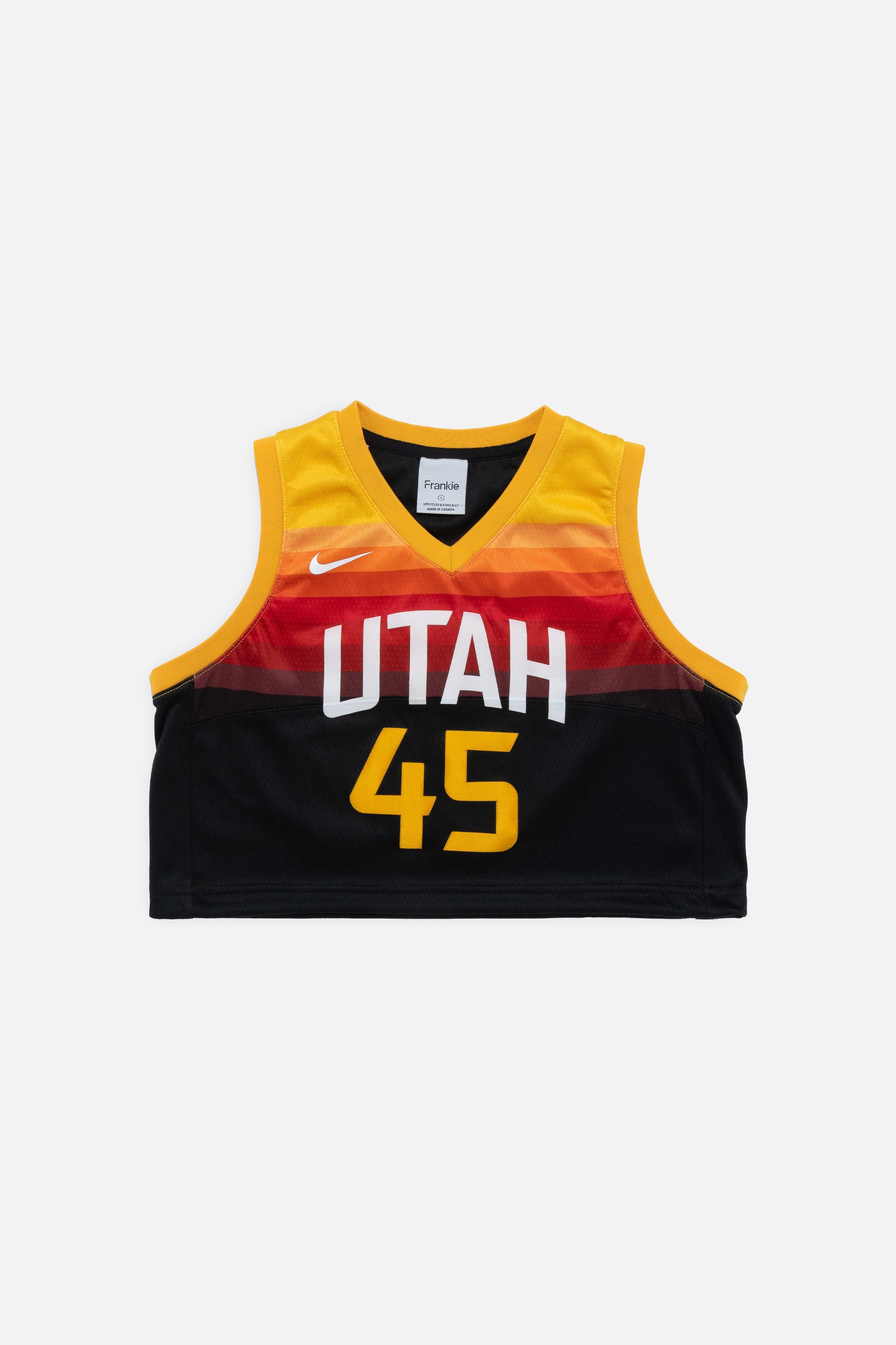 Rework Utah Jazz Crop Jersey - S-JERSEYS-NBA-Frankie Collective