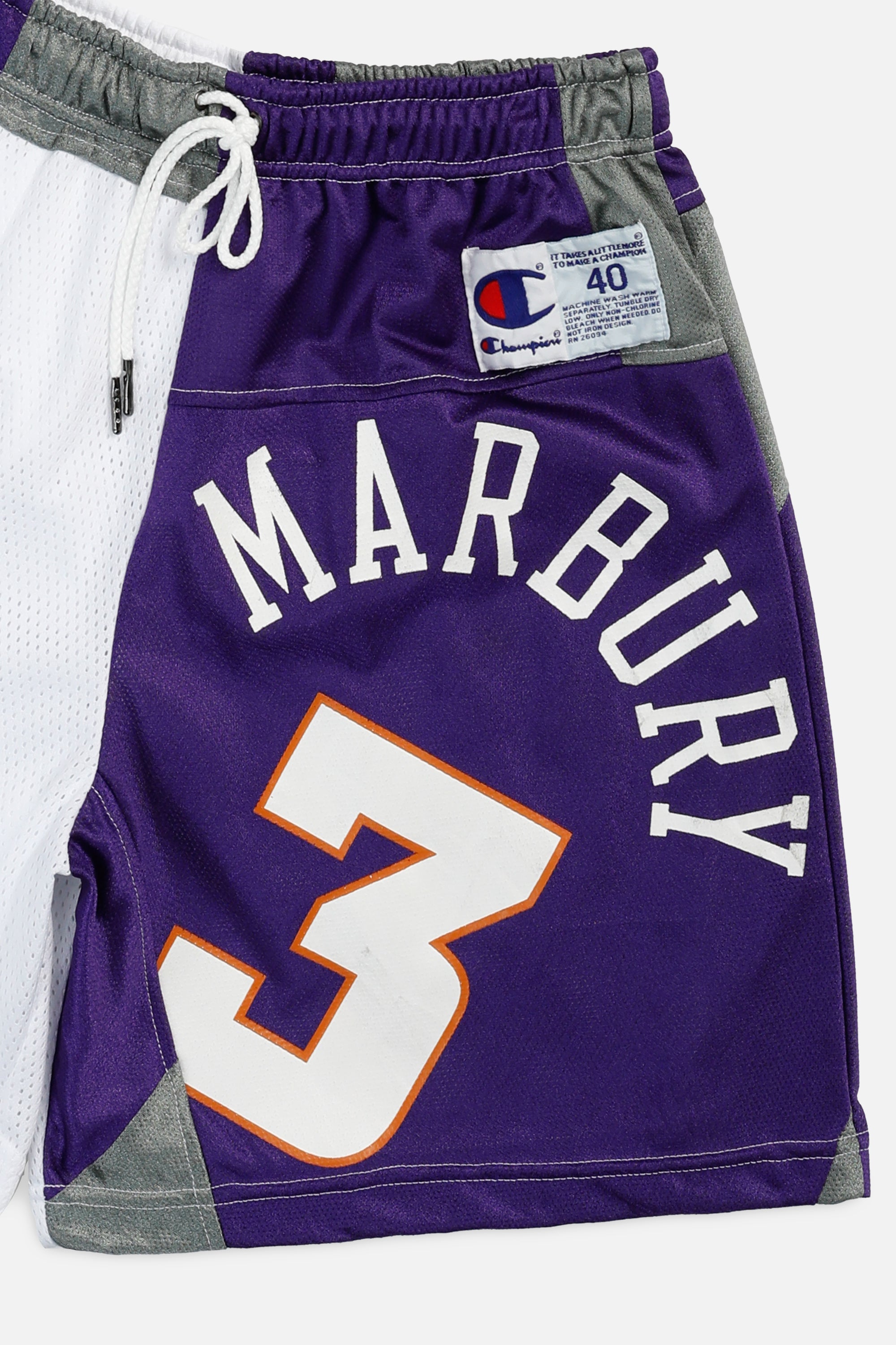 Unisex Rework Phoenix Suns NBA Jersey Shorts - S-BOTTOMS-NBA-Women's S - Men's XS-Frankie Collective Rare Vintage Streetwear Reworks