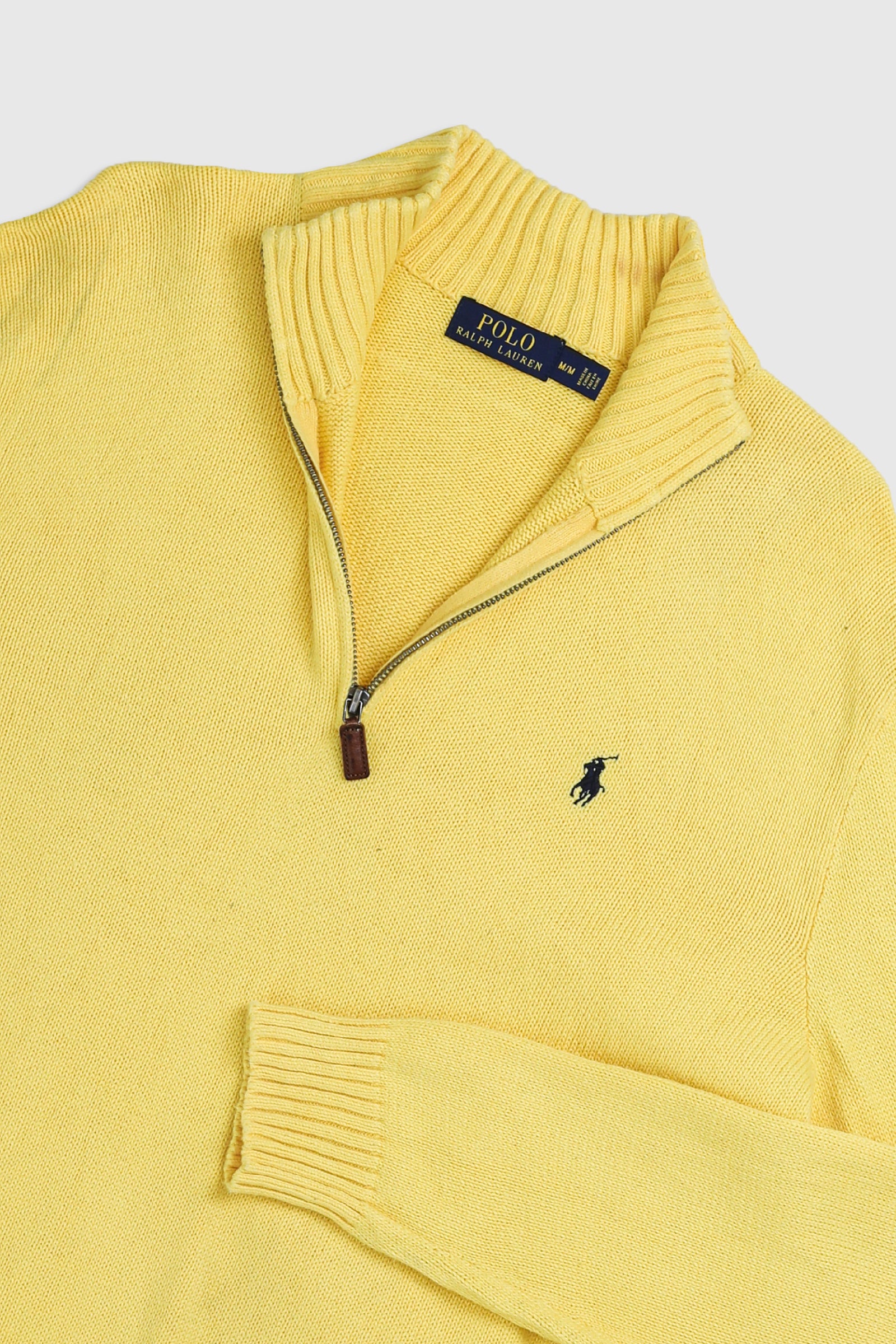 Vintage 1/4 Zip Knit Sweater-SWEATERS-vendor-unknown-Frankie Collective Rare Vintage Streetwear Reworks