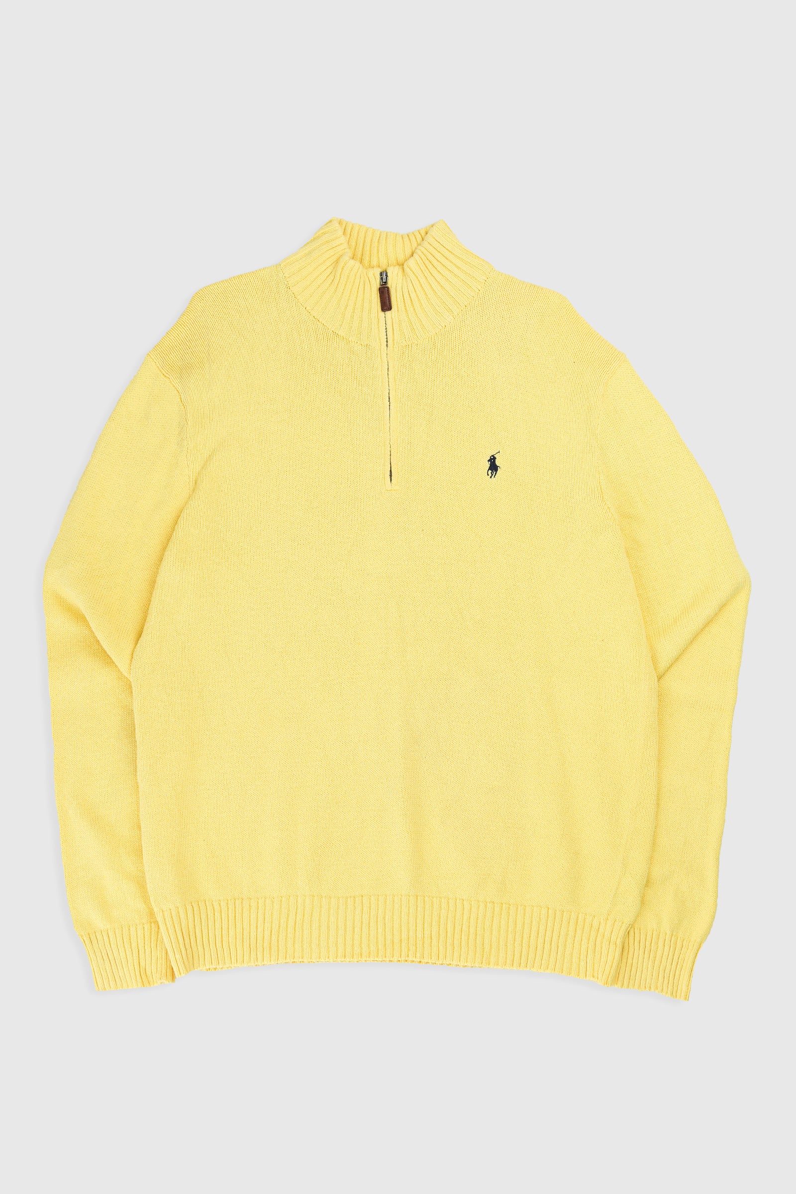 Vintage 1/4 Zip Knit Sweater-SWEATERS-vendor-unknown-Frankie Collective Rare Vintage Streetwear Reworks