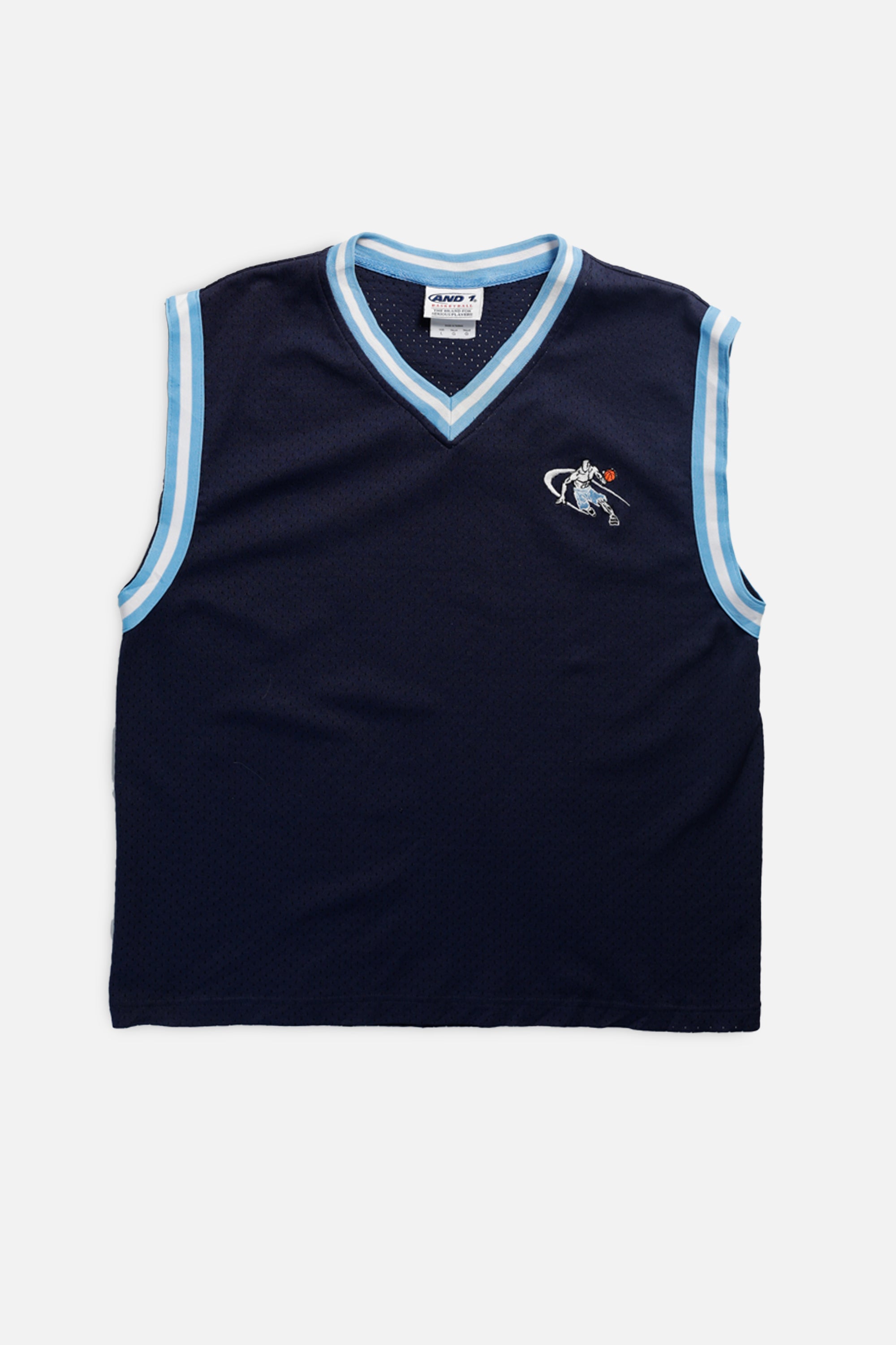 Vintage AND1 Basketball Jersey - L-JERSEYS-AND1-L-Frankie Collective Rare Vintage Streetwear Reworks