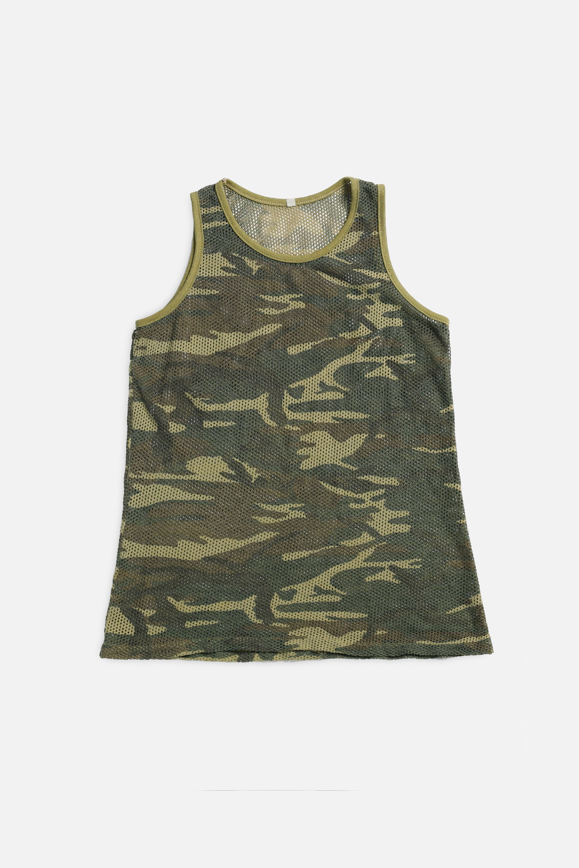 Vintage Camo Mesh Tank - S-TOPS-Frankie Collective