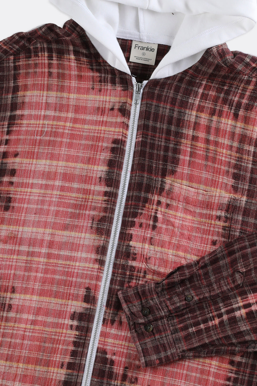 Unisex Rework Hooded Flannel - Women-M, Men-S