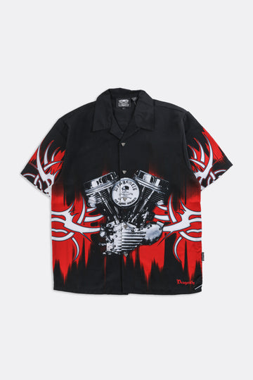 Deadstock Dragonfly Red Engine Camp Shirt - M, XL, XXL, XXXL