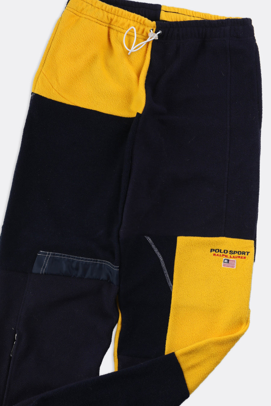 Unisex Patchwork Sport Fleece Pants - Women-M, Men-S