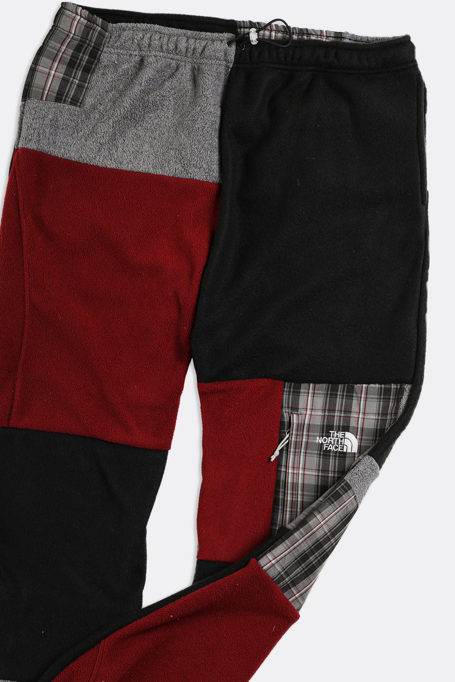 Unisex Rework North Face Patchwork Fleece Pant - Women-2XL, Men-XL