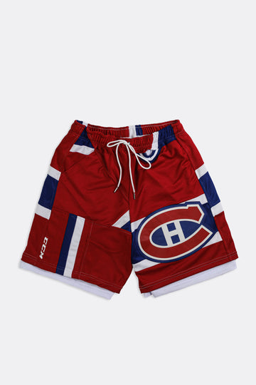 Unisex Rework Canadiens NHL Jersey Shorts - Women-M, Men -S