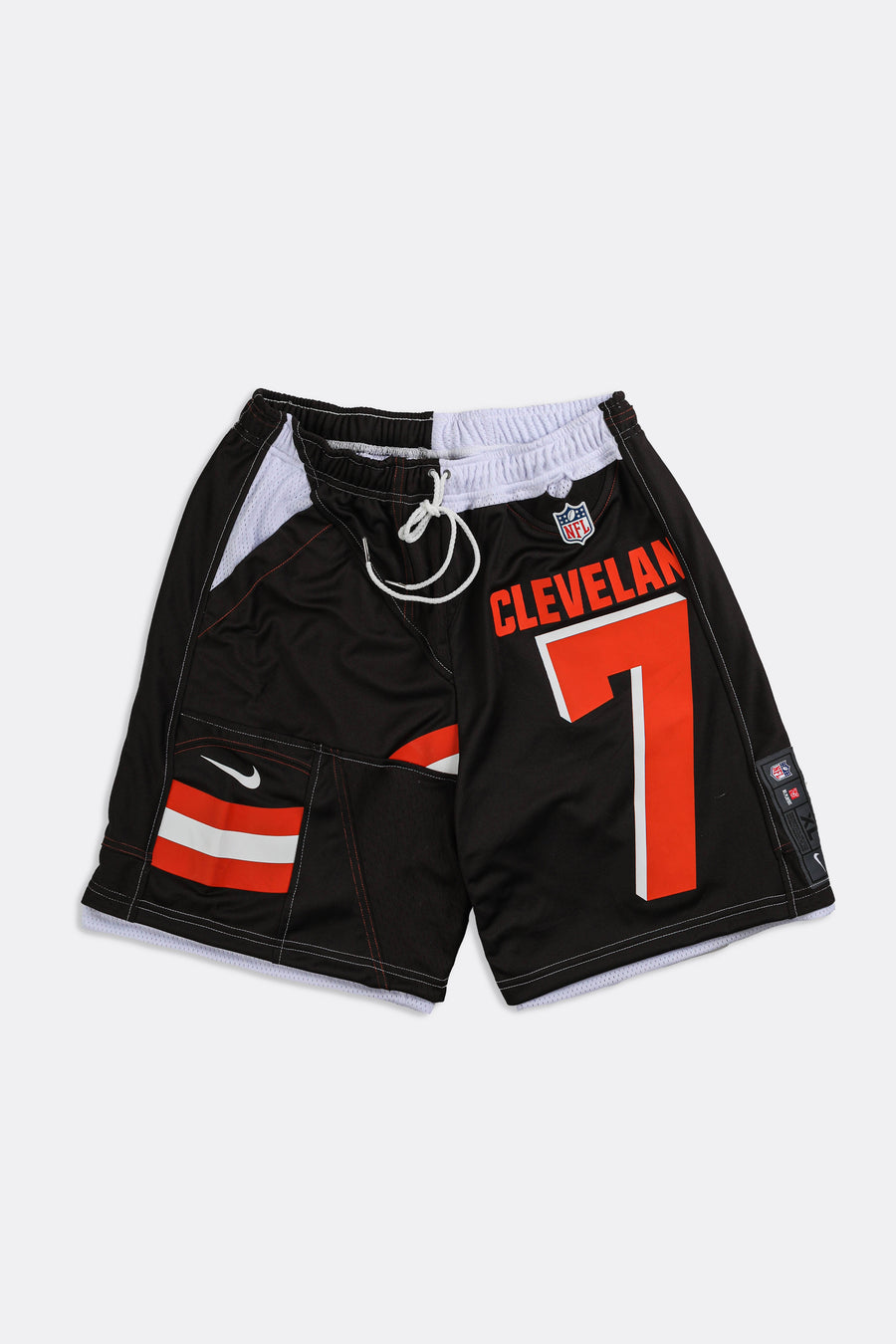 Unisex Rework Browns NFL Jersey Shorts - Women-M, Men-S