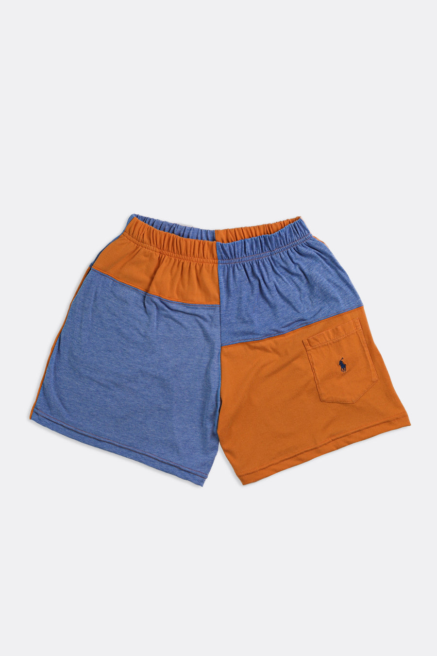 Unisex Rework Polo Patchwork Tee Shorts - S