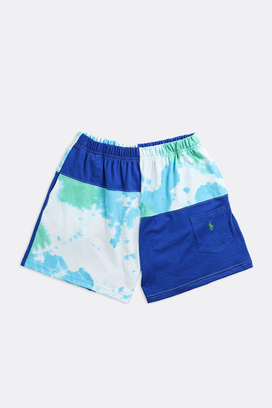 Unisex Rework Polo Patchwork Tee Shorts - Women's M, Men's S