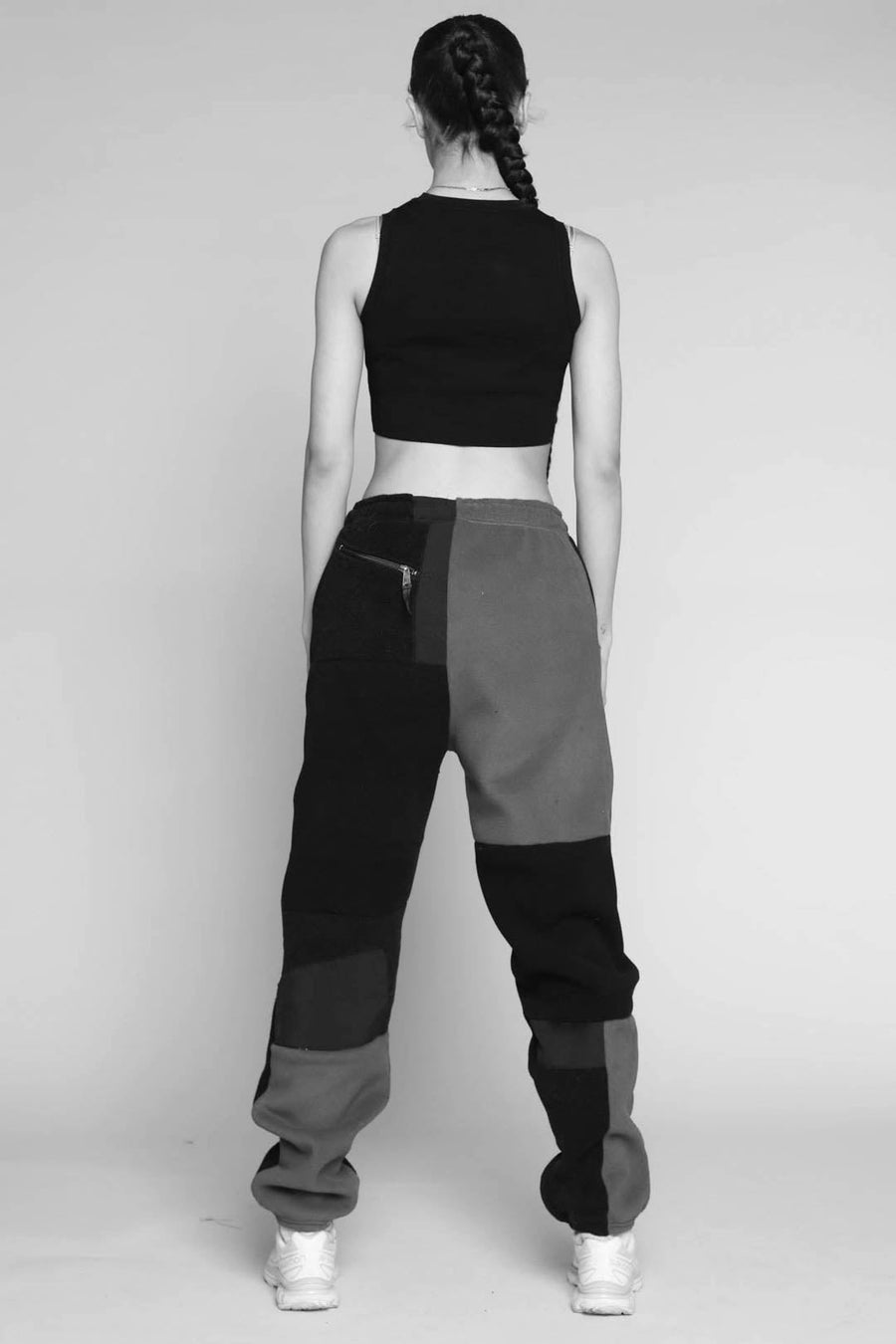 Unisex Rework North Face Patchwork Fleece Pant - Women-XS | Men-2XS