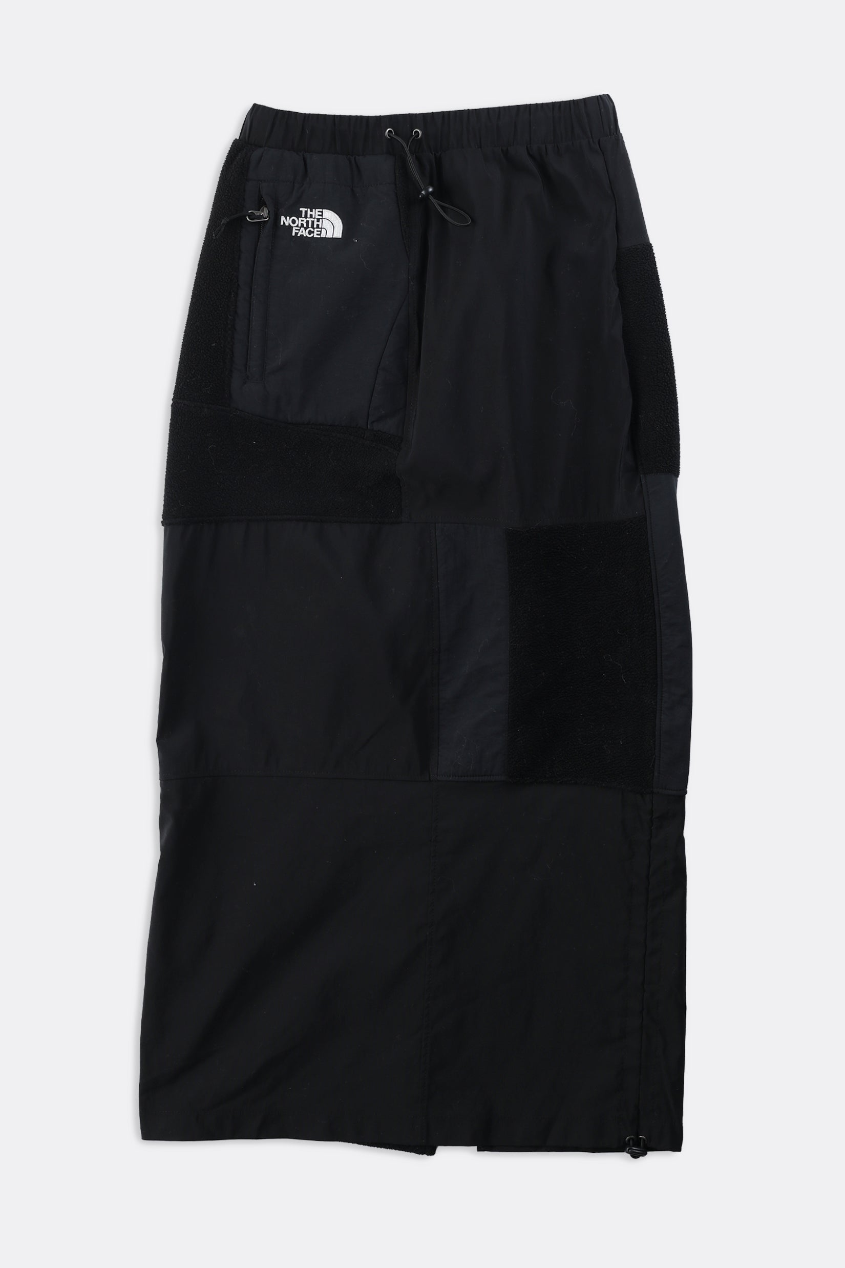 Rework North Face Fleece Midi Skirt-BOTTOMS-North Face-XS-Frankie Collective Rare Vintage Streetwear Reworks