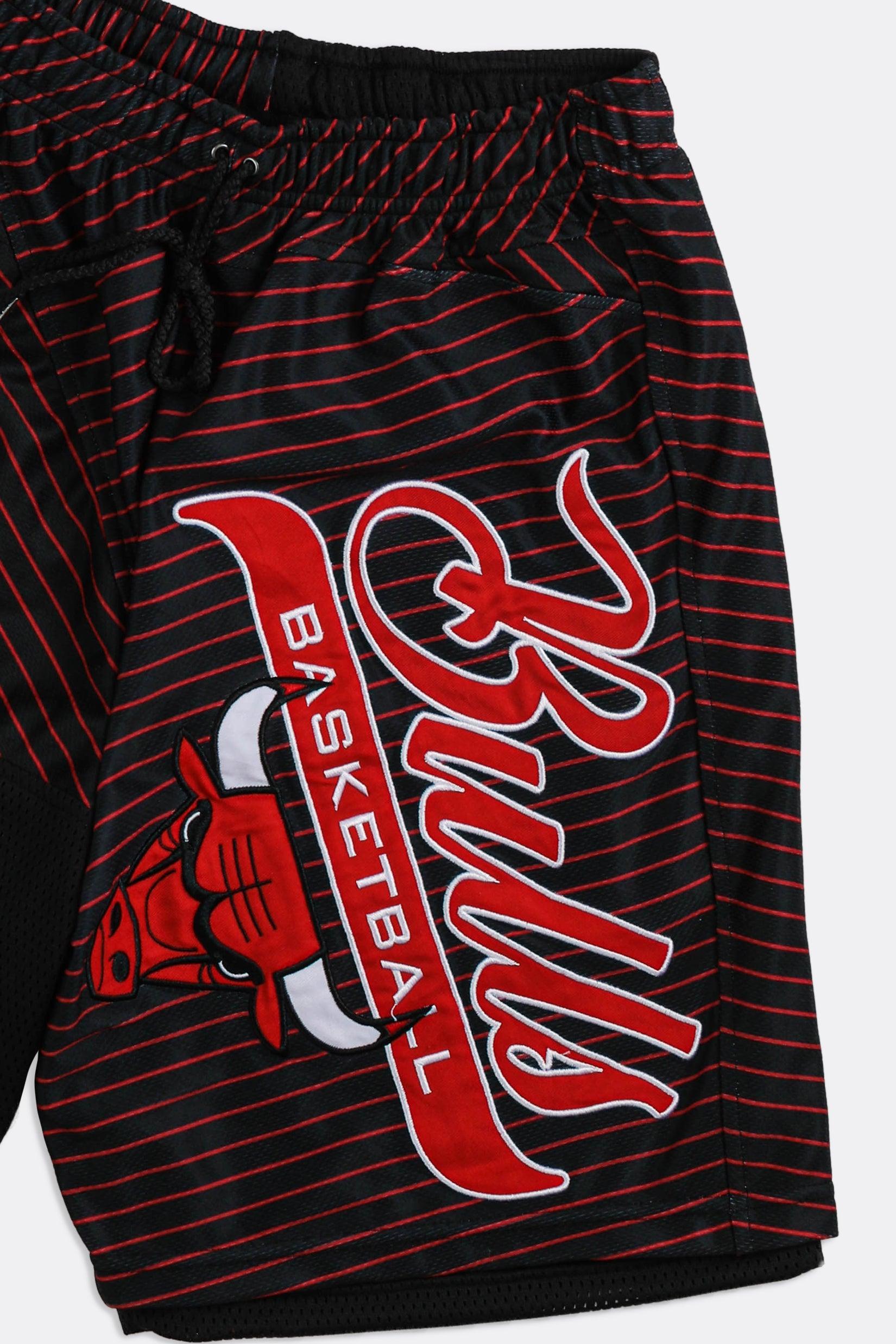 Unisex Rework Bulls NBA Jersey Shorts - Women-S, Men-XS-BOTTOMS-NBA-Frankie Collective Rare Vintage Streetwear Reworks