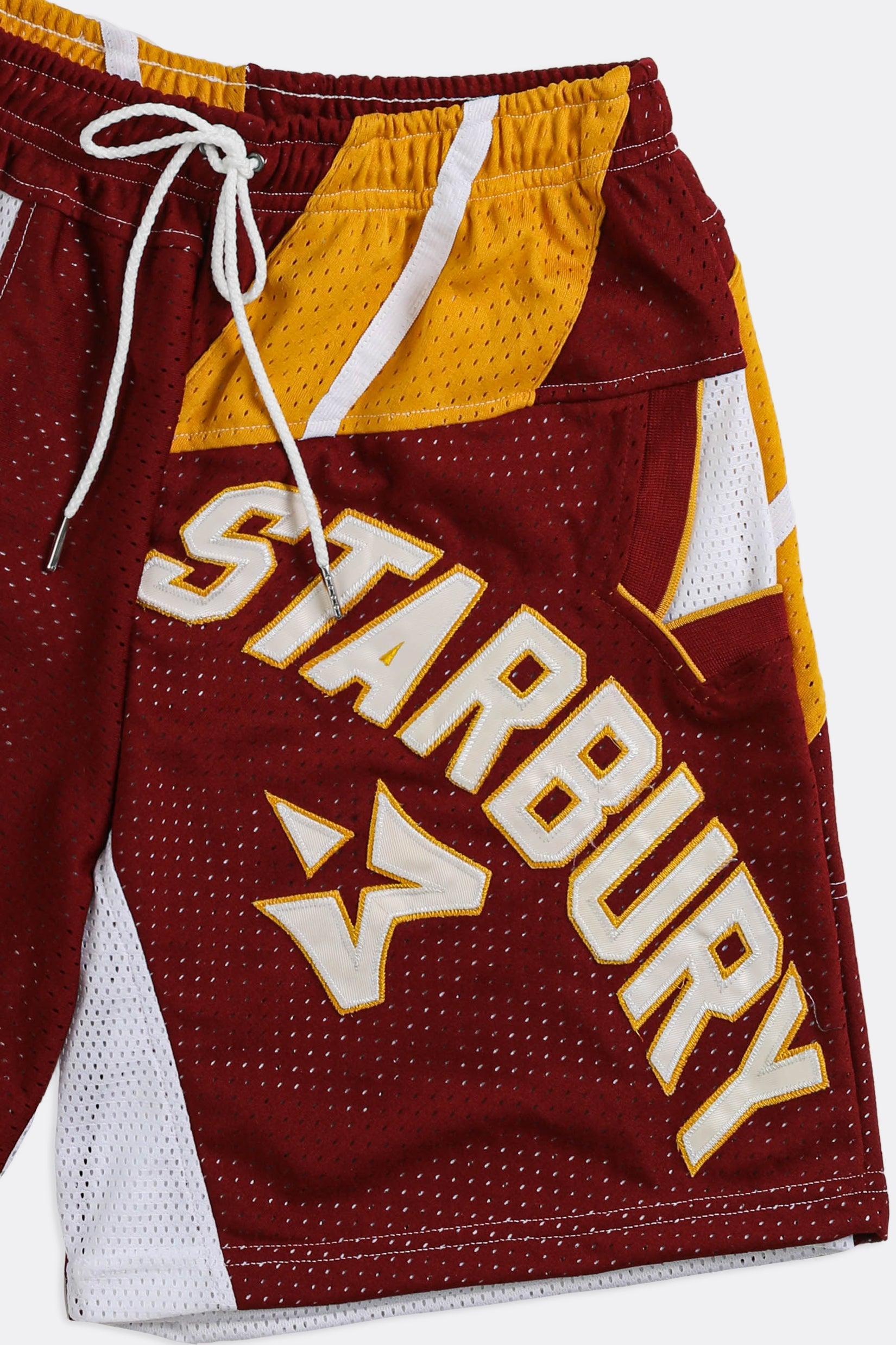 Unisex Rework Starbury Jersey Shorts - Women-S, Men-XS-BOTTOMS-NBA-Frankie Collective Rare Vintage Streetwear Reworks